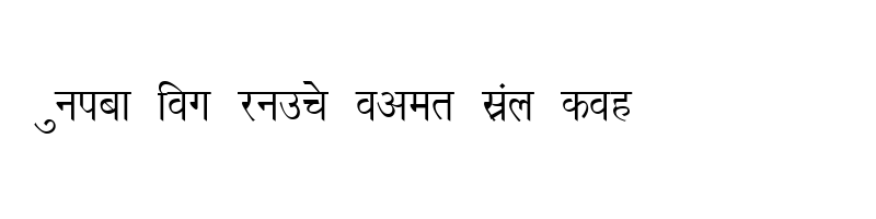 font preview of Richa Normal