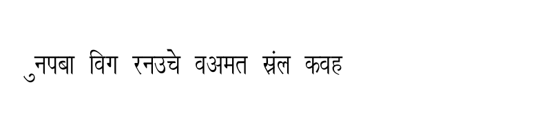 font preview of Richa Thin Regular