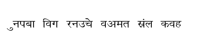 font preview of Richa Wide Regular