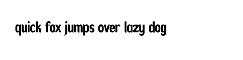 font preview of Rublack