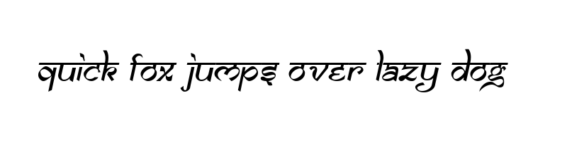 font preview of Samarkan Oblique