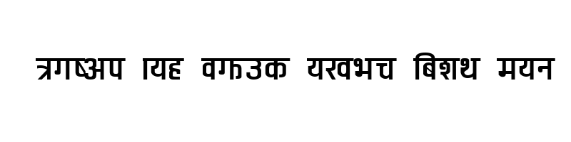 font preview of Samman Regular