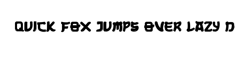 font preview of Samurai Blast
