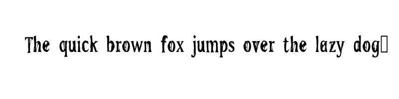 font preview of sd haunted house