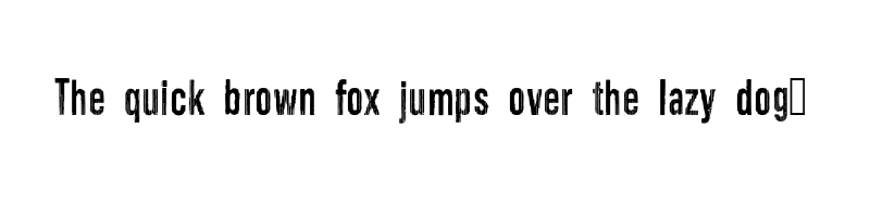 font preview of SDNoise