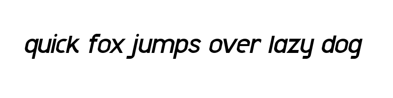 font preview of Shackle Italic