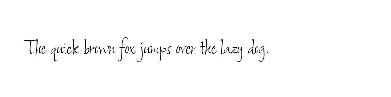 font preview of Shalimar Regular