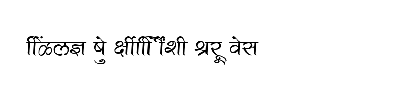 font preview of SHREE DEV 1206 Regular