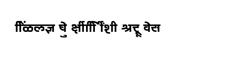 font preview of SHREE DEV 1243 Regular