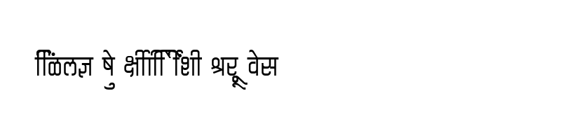 font preview of SHREE DEV 2434 Regular