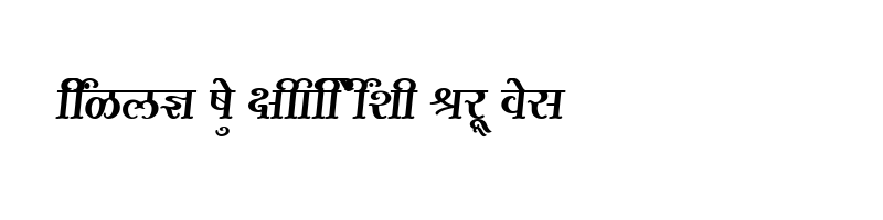 font preview of SHREE DEV 2443 Regular