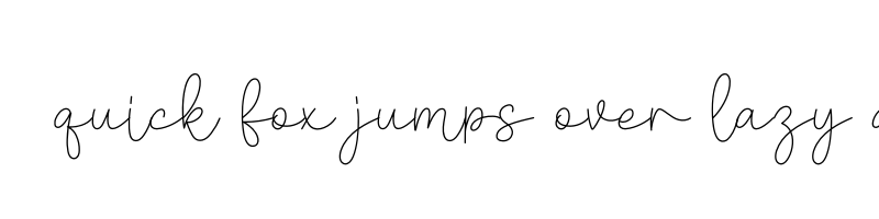 font preview of Signature Chocolate