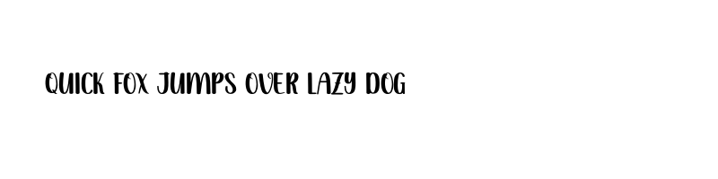 font preview of Simple Thick otf