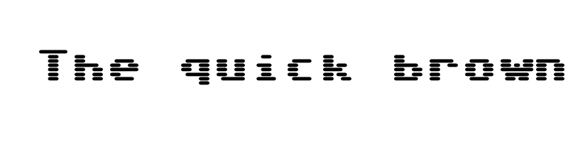 font preview of Sixty four Regular Variable Font BLED,SCAN