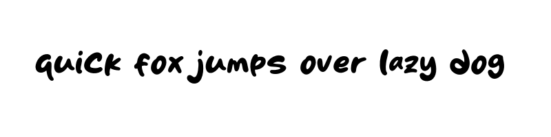 font preview of Skin cake OTF