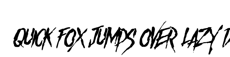 font preview of Something Unfriendly Slant