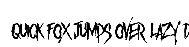 font preview of Something Unfriendly