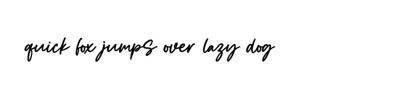 font preview of Style OTF