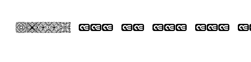 font preview of Symmetry BRK Regular