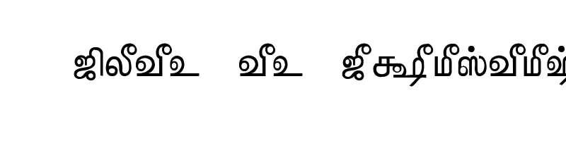 font preview of TAM Tamil049 Normal