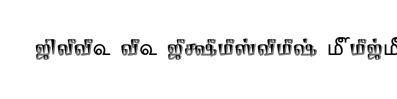 font preview of TAM Tamil027 Normal