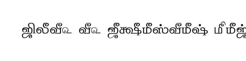 font preview of TAM Tamil043 Normal