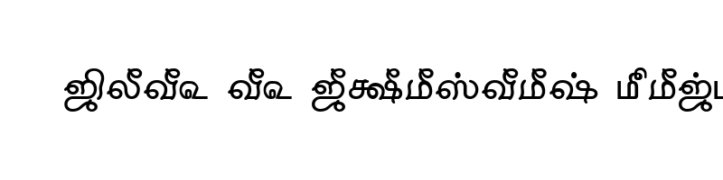 font preview of TAM Tamil066 Normal