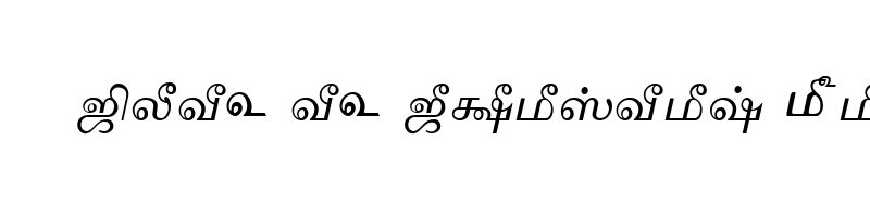 font preview of TAM Tamil138 Normal