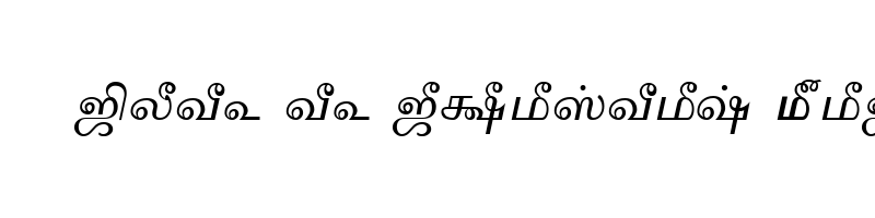 font preview of TAM Tamil143 Normal