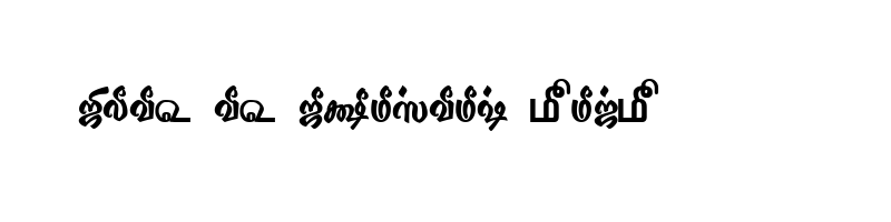 font preview of TAM Tamil149 Normal