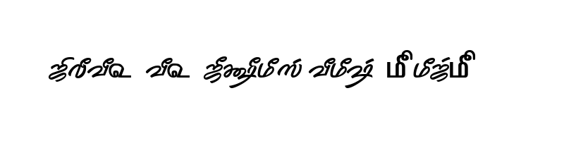 font preview of TAM Tamil152 Normal
