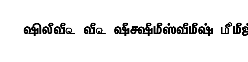 font preview of TAM Tamil155 Normal
