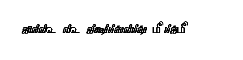 font preview of TAM Tamil162 Normal