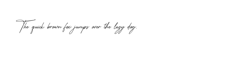 font preview of TheWeddingSignature Regular