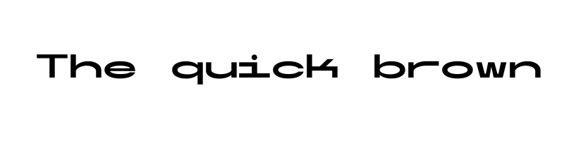 font preview of Ultra mono Wide Bold
