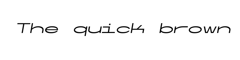 font preview of UltramonoWide LightItalic