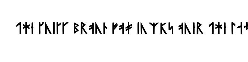 font preview of VikingLanguage Regular