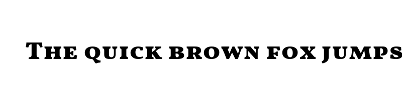 font preview of VollkornSC Black