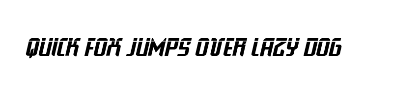font preview of warriatron laser