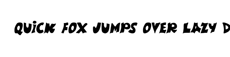 font preview of Weird Comic Regular