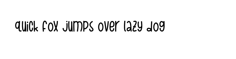 font preview of Wild Bouncy