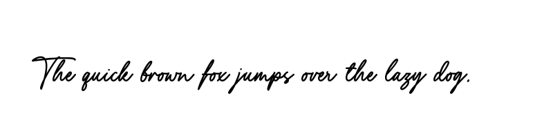 font preview of Yustine Signature
